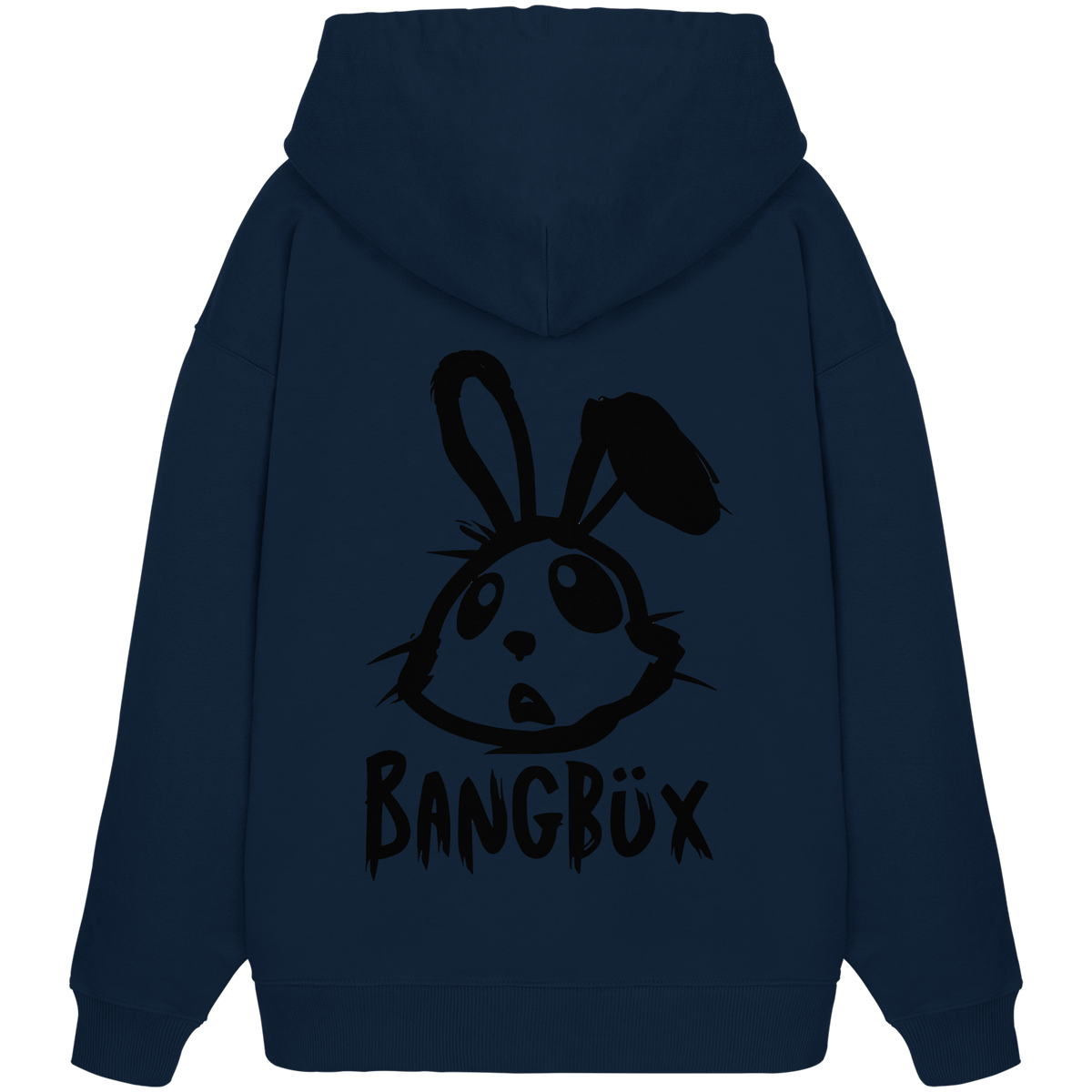 BANGBÜX Streetwear "bunny black" - Organic Oversize Hoodie by BANGBÜX