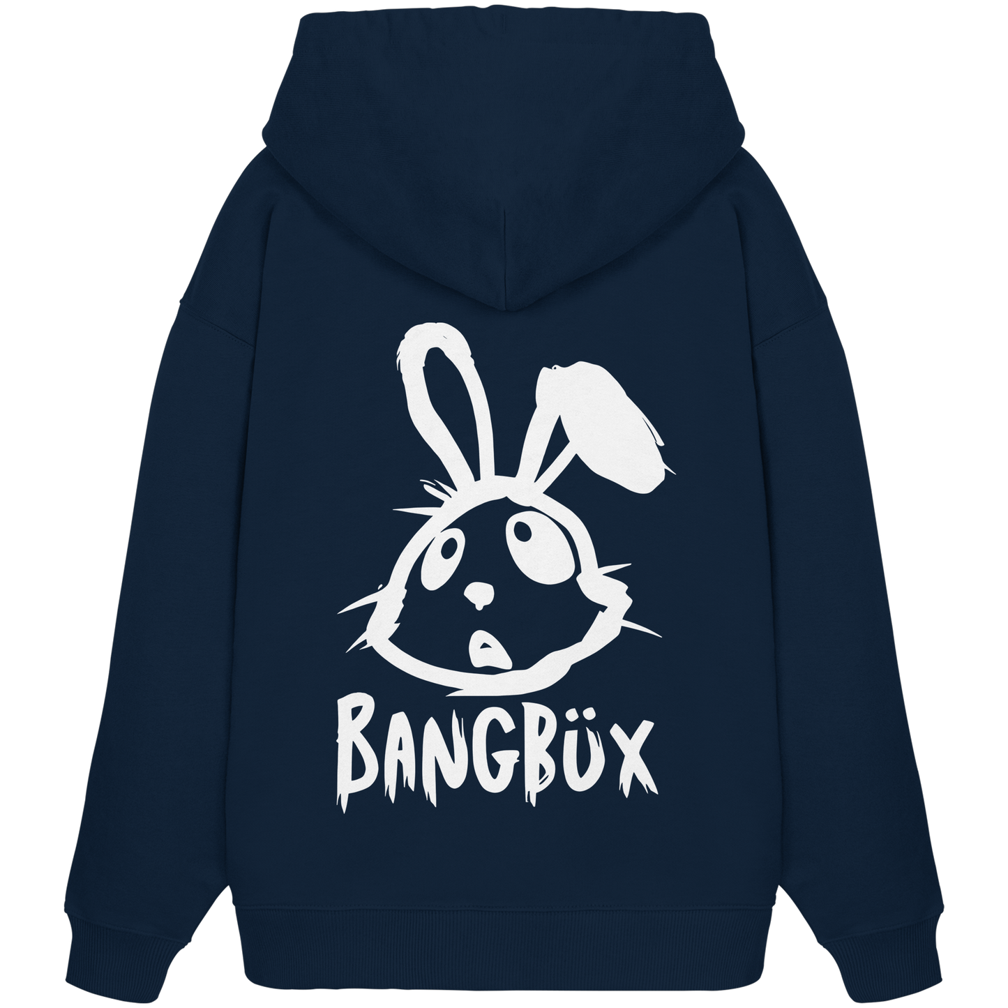 BANGBÜX Streetwear "bunny white" - Organic Oversize Hoodie by BANGBÜX