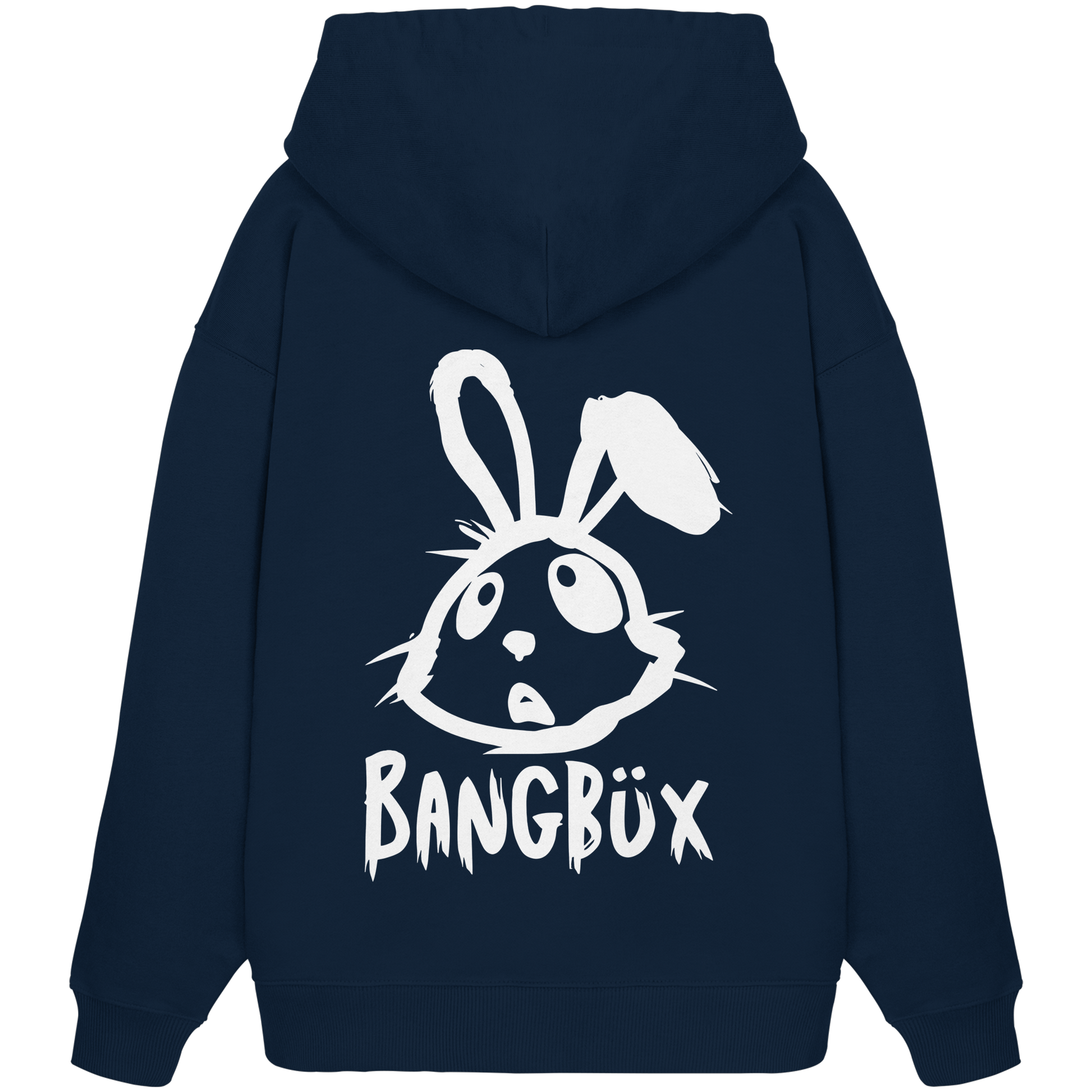 BANGBÜX Streetwear "bunny white" - Organic Oversize Hoodie by BANGBÜX