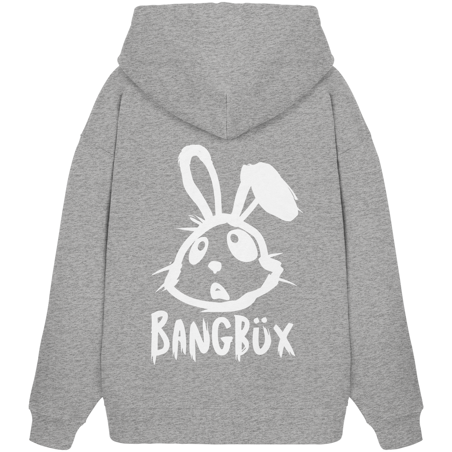BANGBÜX Streetwear "bunny white" - Organic Oversize Hoodie by BANGBÜX