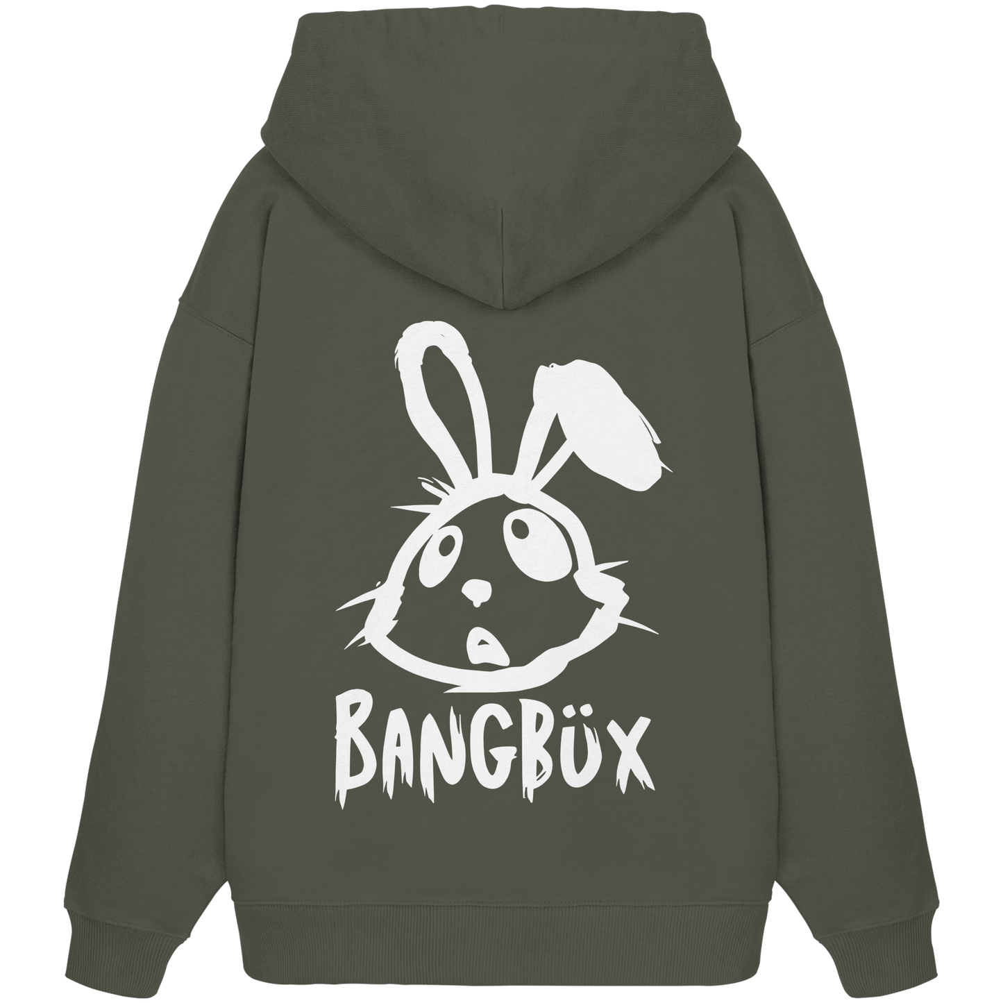 BANGBÜX Streetwear "bunny white" - Organic Oversize Hoodie by BANGBÜX