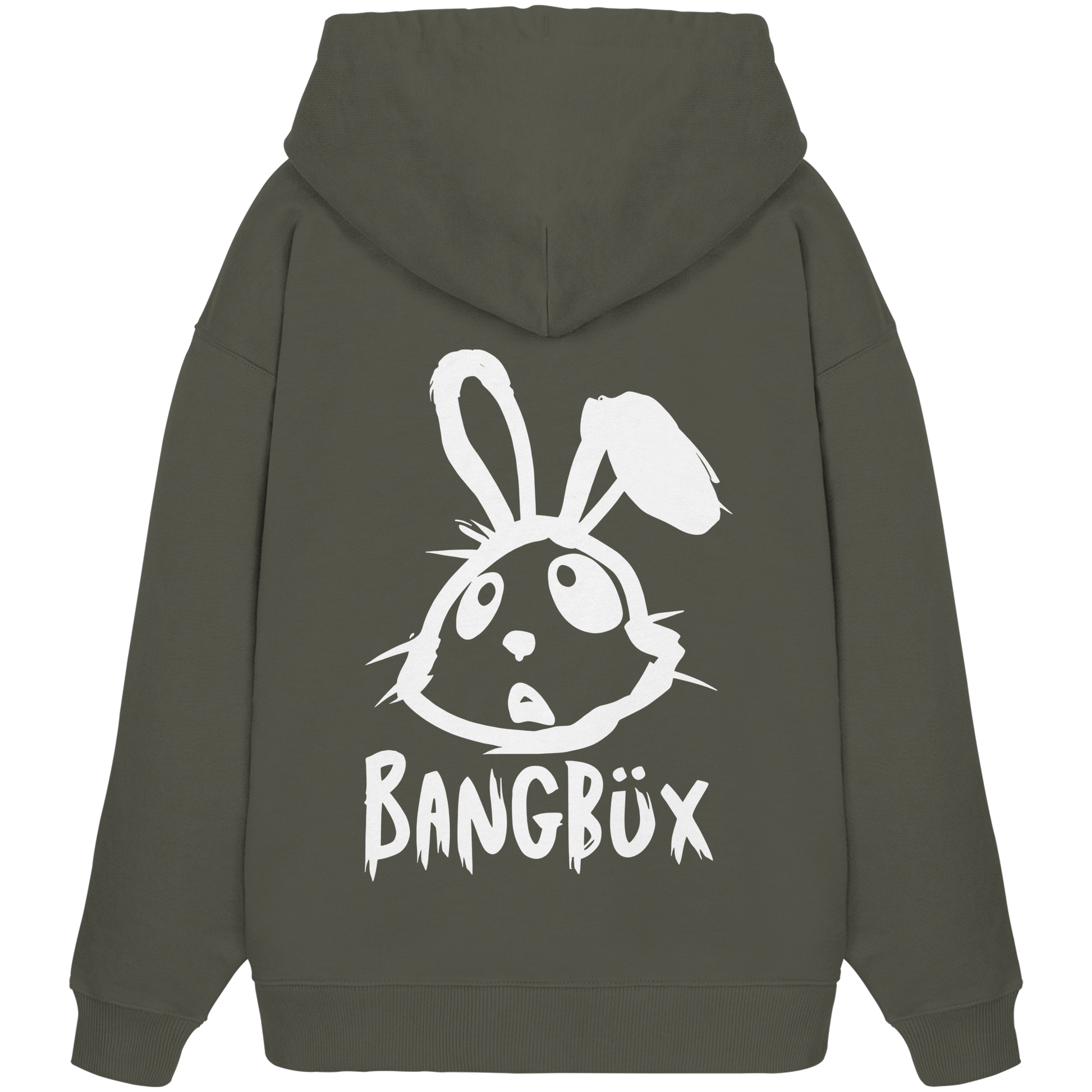 BANGBÜX Streetwear "bunny white" - Organic Oversize Hoodie by BANGBÜX
