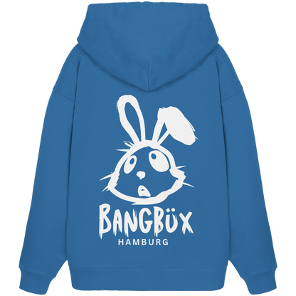 Organic Oversize Hoodie "bunny white" (print)