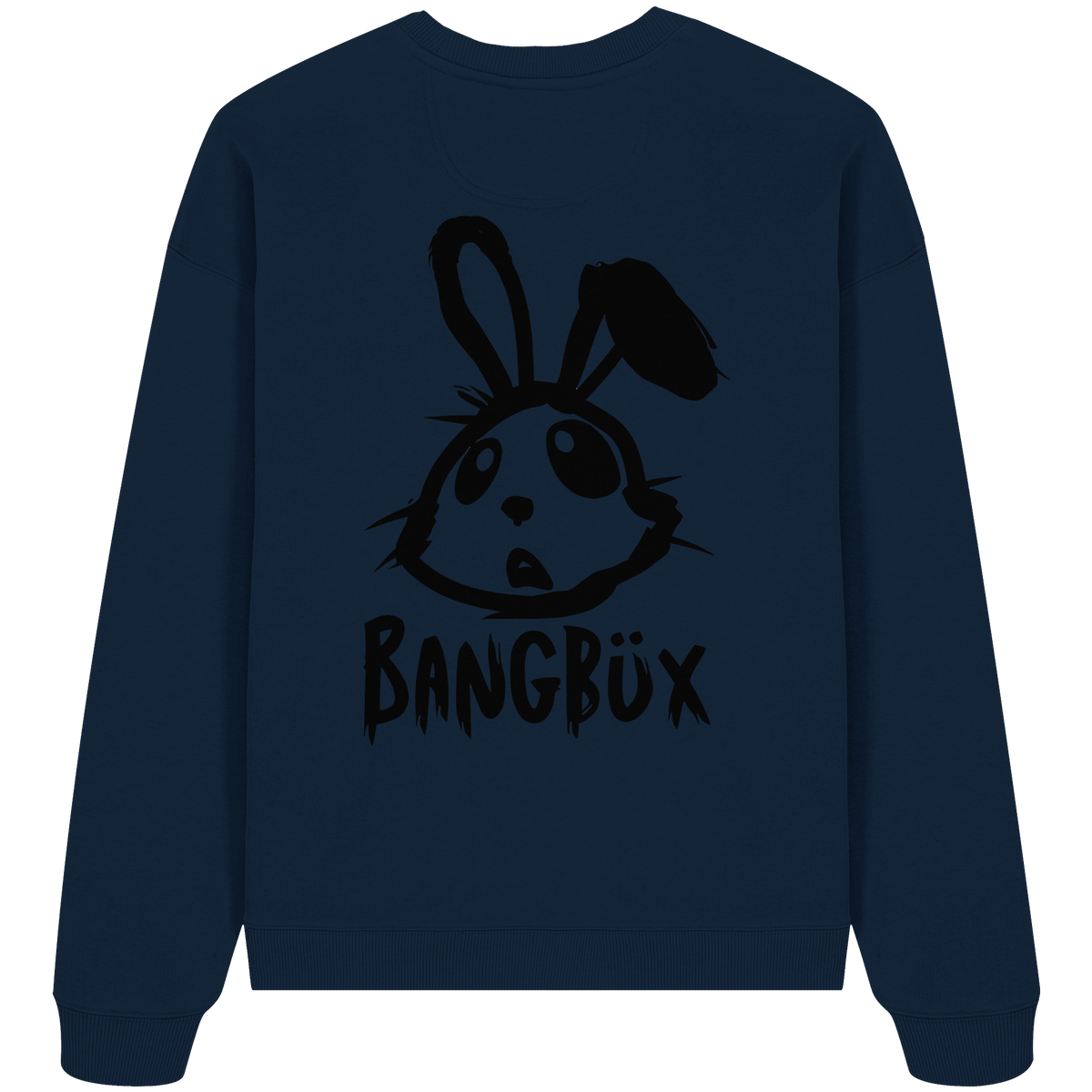 BANGBÜX Streetwear "bunny black" - Organic Oversize Sweatshirt by BANGBÜX