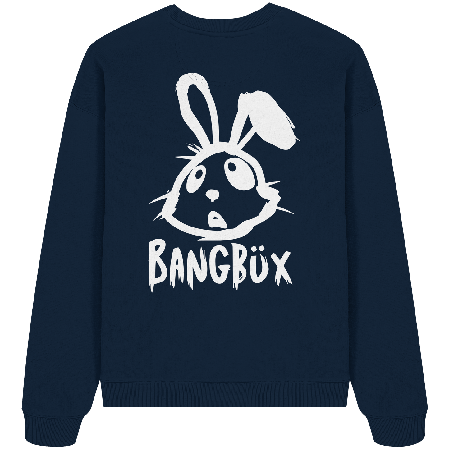 BANGBÜX Streetwear "bunny white" - Organic Oversize Sweatshirt by BANGBÜX