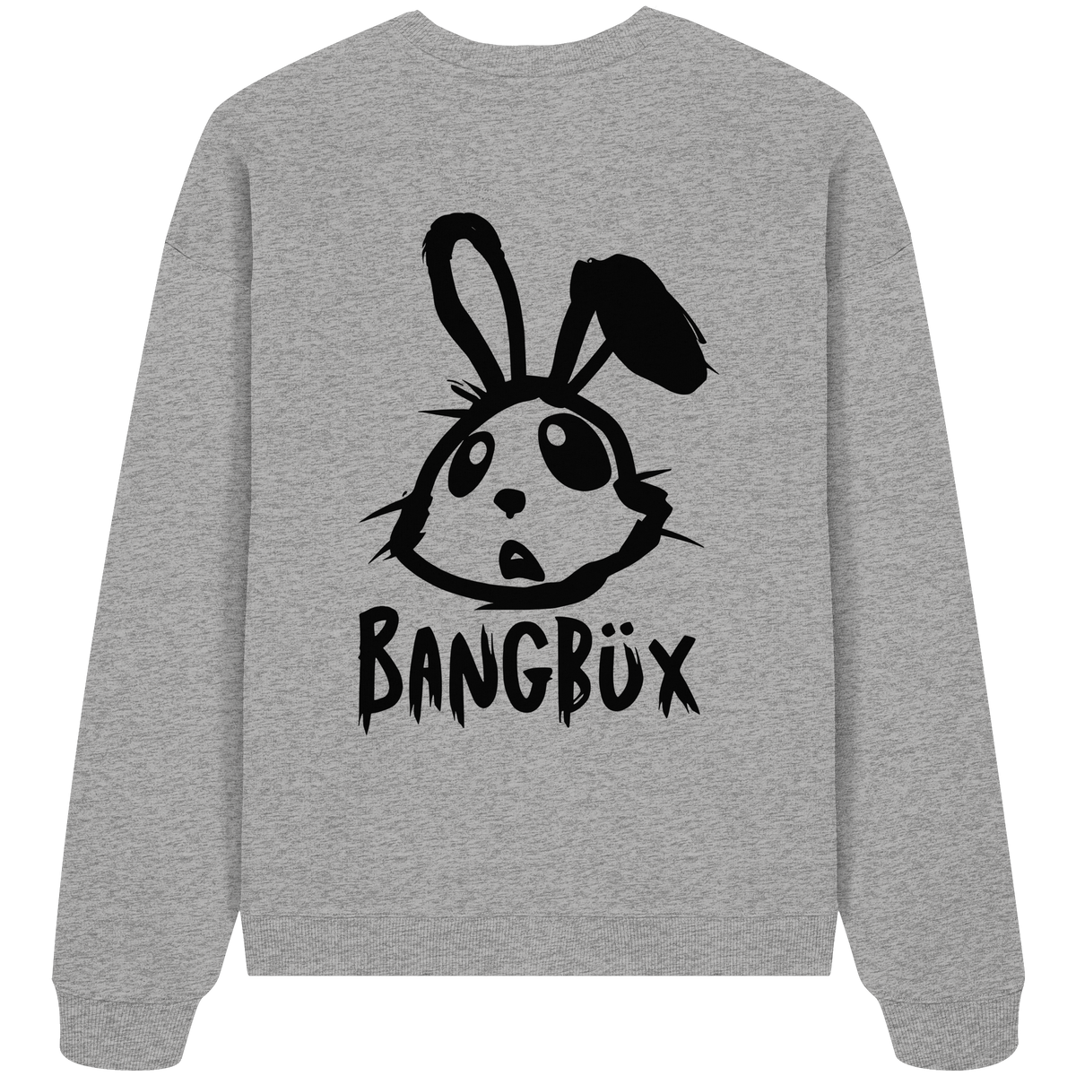 BANGBÜX Streetwear "bunny black" - Organic Oversize Sweatshirt by BANGBÜX