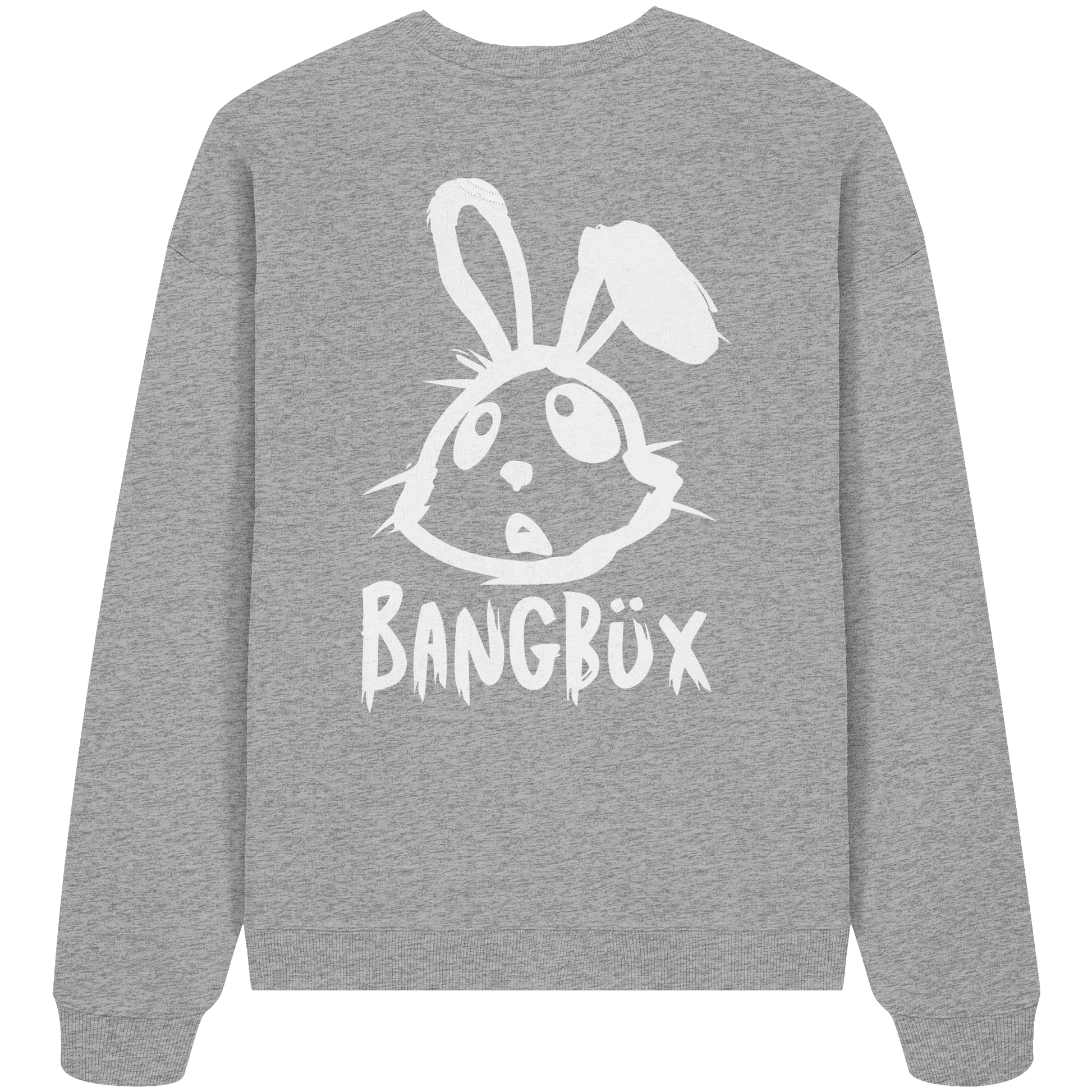 BANGBÜX Streetwear "bunny white" - Organic Oversize Sweatshirt by BANGBÜX