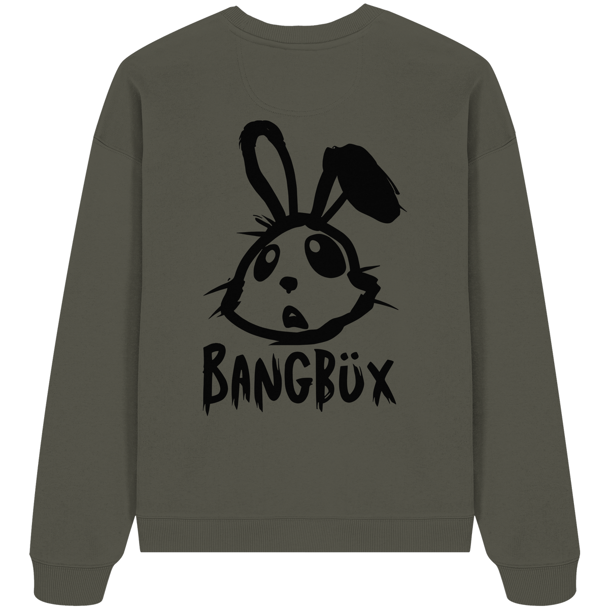 BANGBÜX Streetwear "bunny black" - Organic Oversize Sweatshirt by BANGBÜX