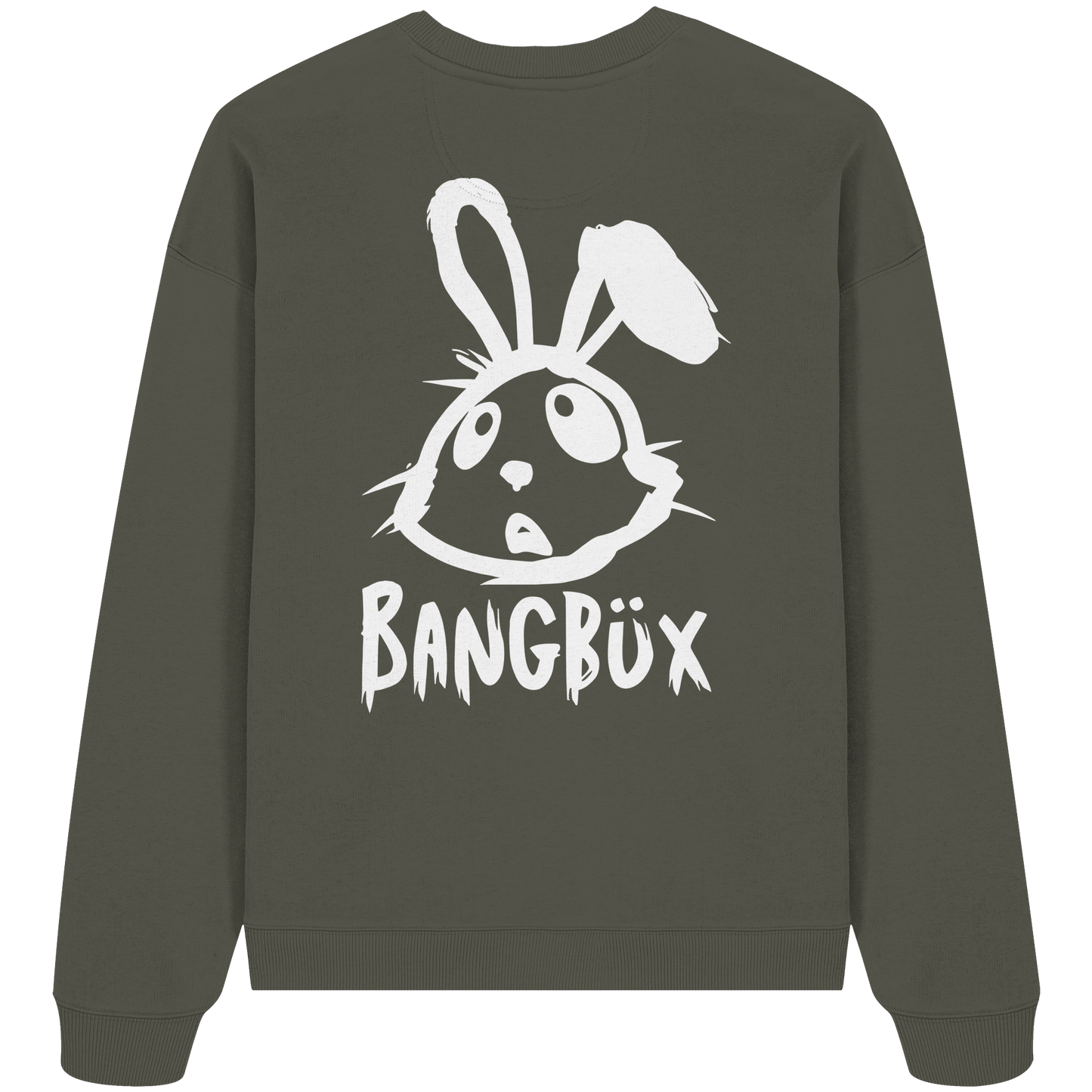 BANGBÜX Streetwear "bunny white" - Organic Oversize Sweatshirt by BANGBÜX