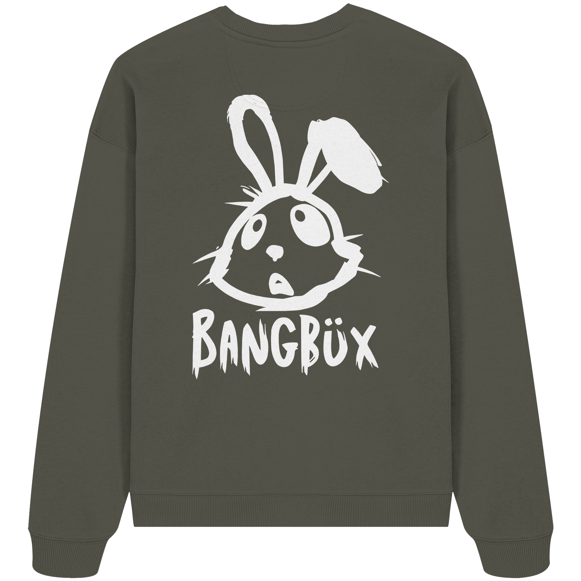 BANGBÜX Streetwear "bunny white" - Organic Oversize Sweatshirt by BANGBÜX