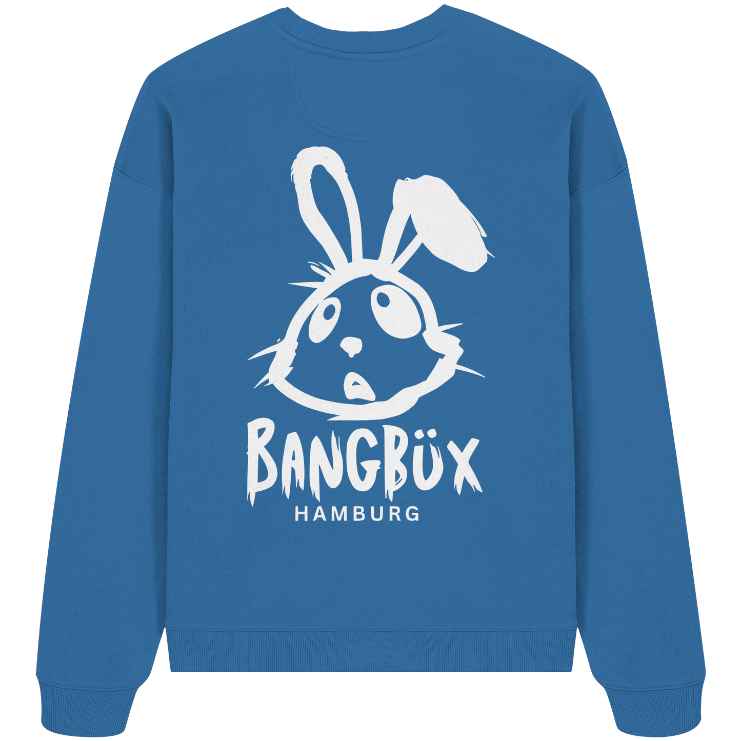 Organic Oversize Sweatshirt "bunny white" (print)