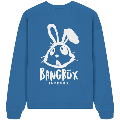 Organic Oversize Sweatshirt "bunny white" (print)