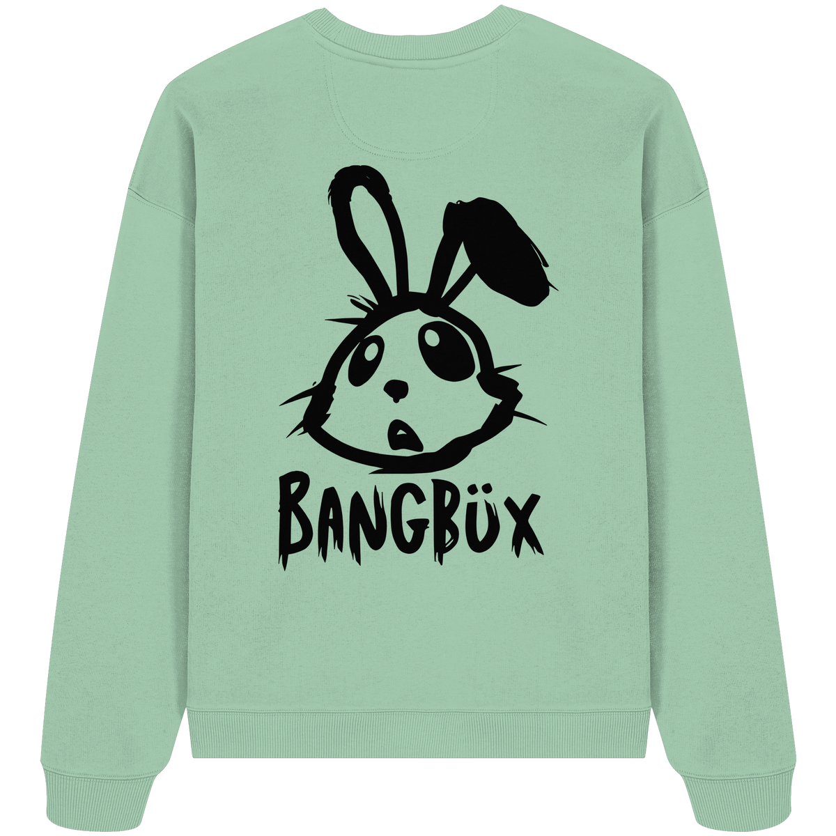 BANGBÜX Streetwear "bunny black" - Organic Oversize Sweatshirt by BANGBÜX