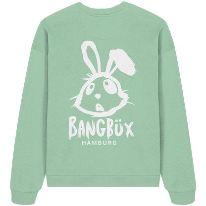 Organic Oversize Sweatshirt "bunny white" (print)