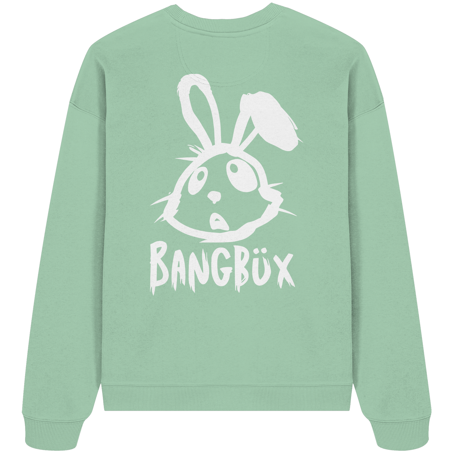BANGBÜX Streetwear "bunny white" - Organic Oversize Sweatshirt by BANGBÜX