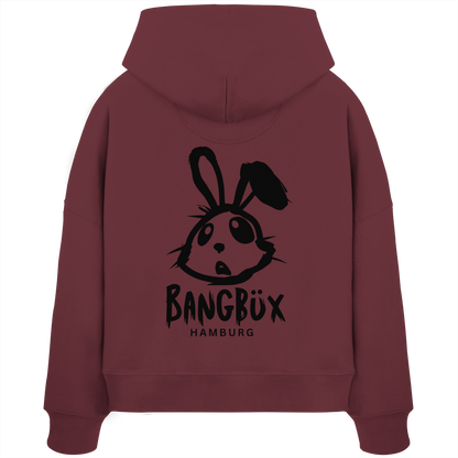 BANGBÜX Streetwear (bunny black) - Womens Organic Boxcut Hoodie