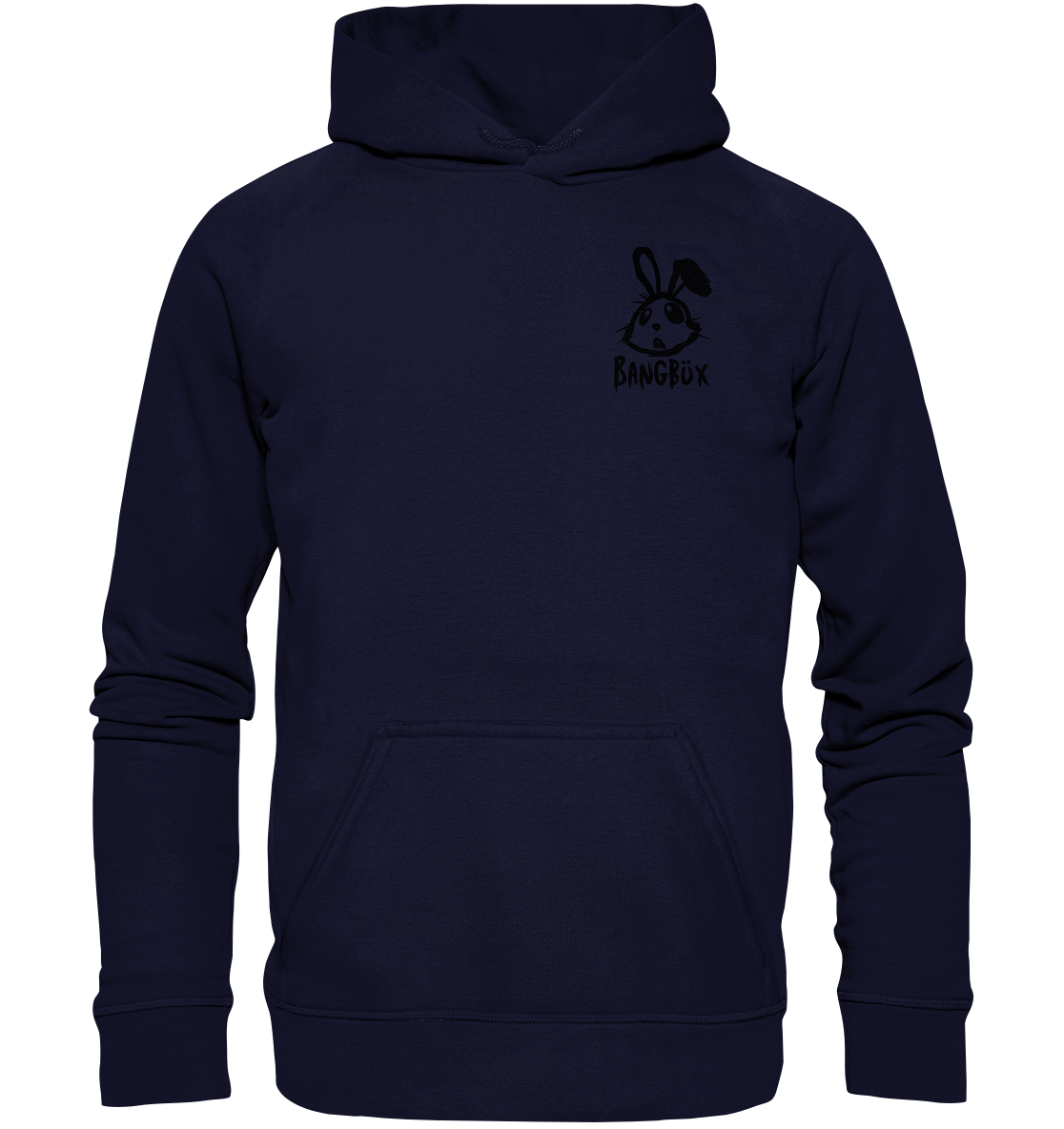 BANGBÜX Streetwear "bunny black" - Basic Unisex Hoodie by BANGBÜX