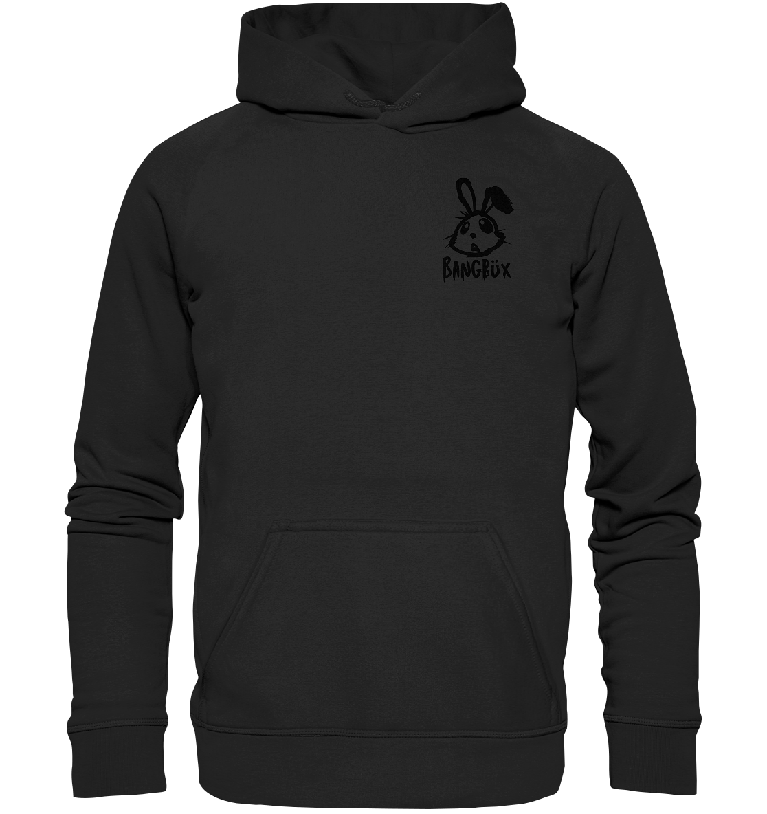BANGBÜX Streetwear "bunny black" - Basic Unisex Hoodie by BANGBÜX