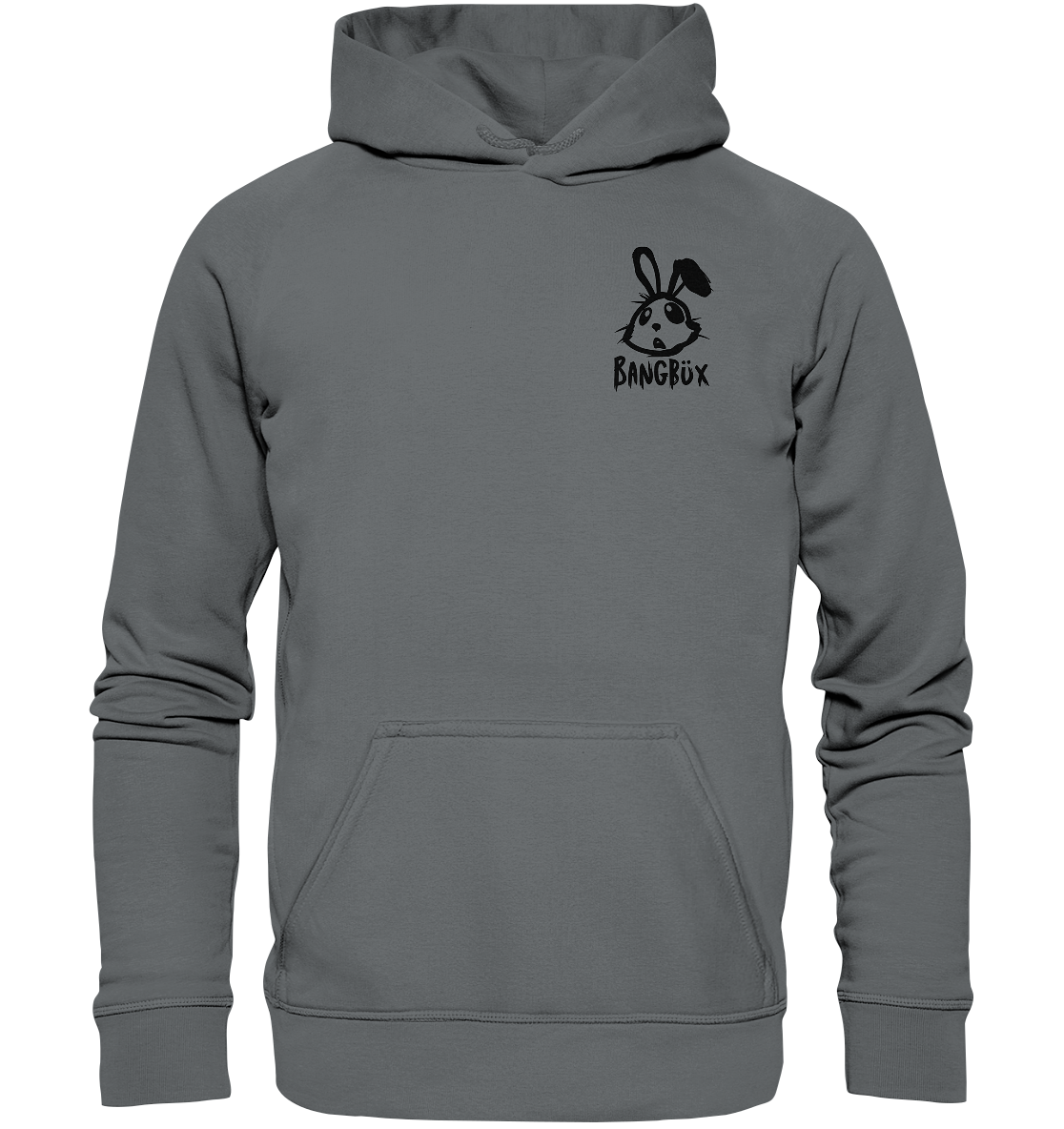 BANGBÜX Streetwear "bunny black" - Basic Unisex Hoodie by BANGBÜX