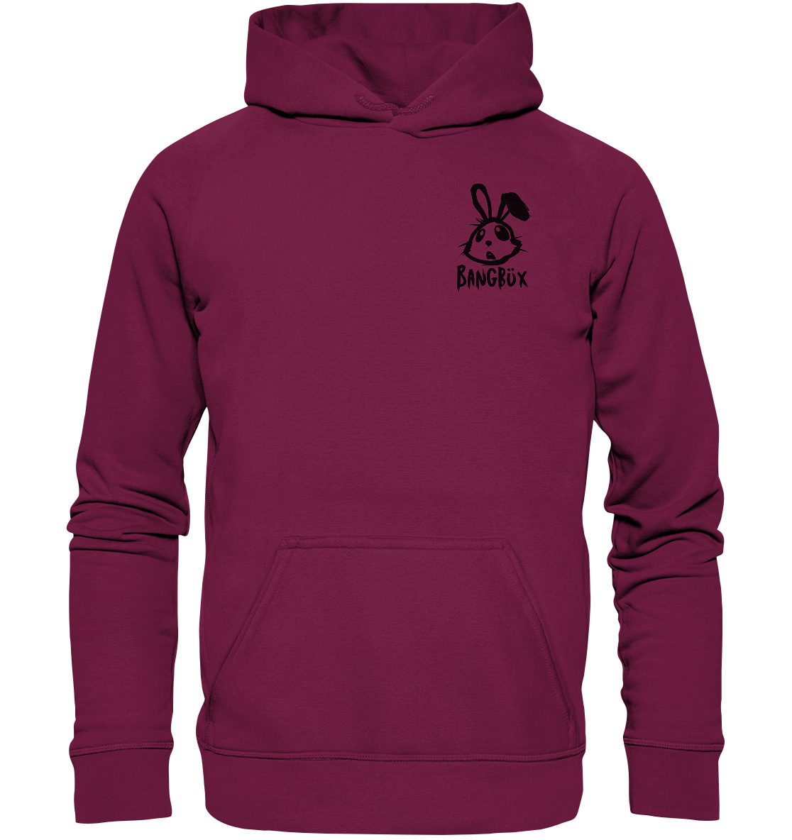 BANGBÜX Streetwear "bunny black" - Basic Unisex Hoodie by BANGBÜX