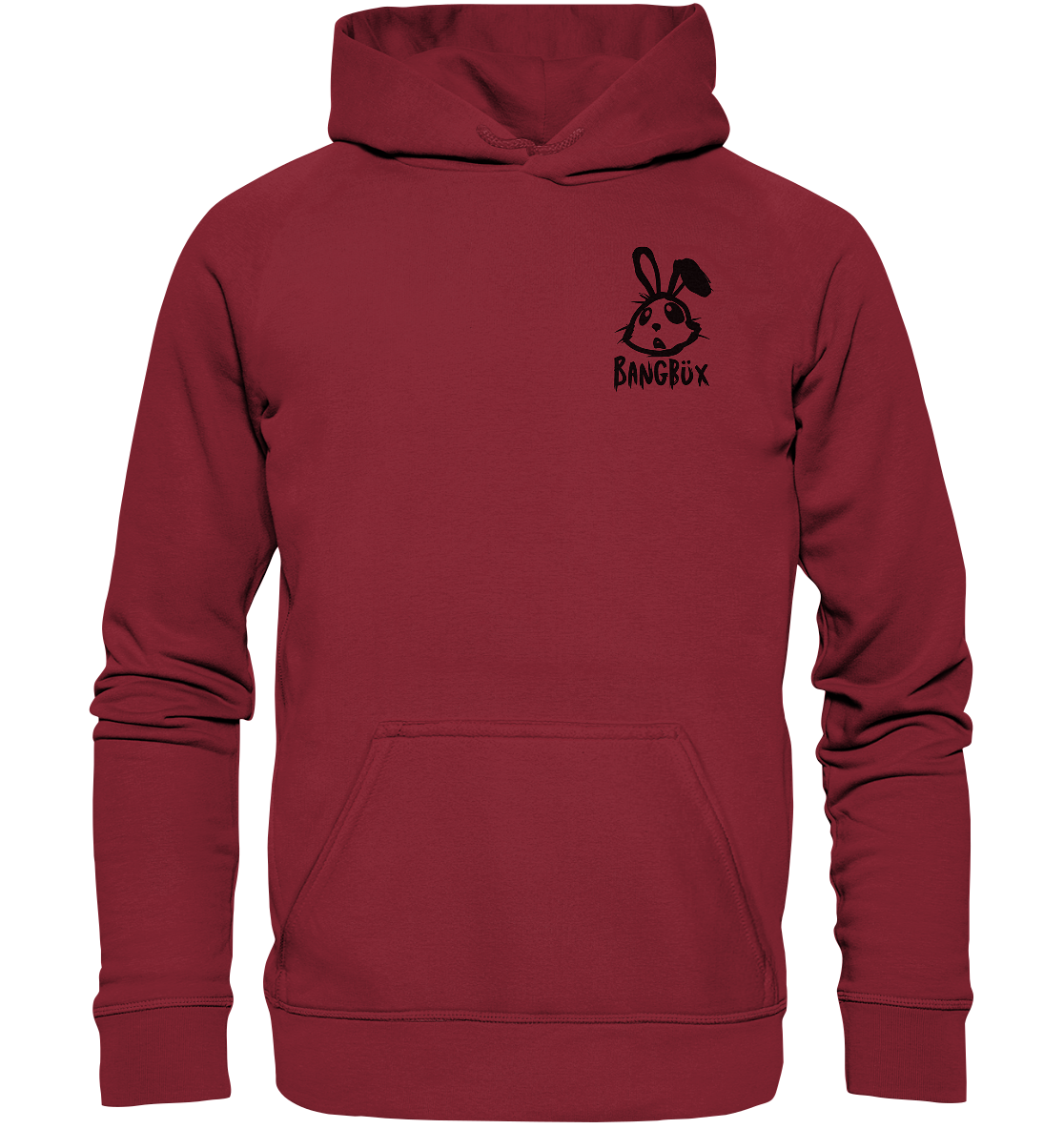 BANGBÜX Streetwear "bunny black" - Basic Unisex Hoodie by BANGBÜX