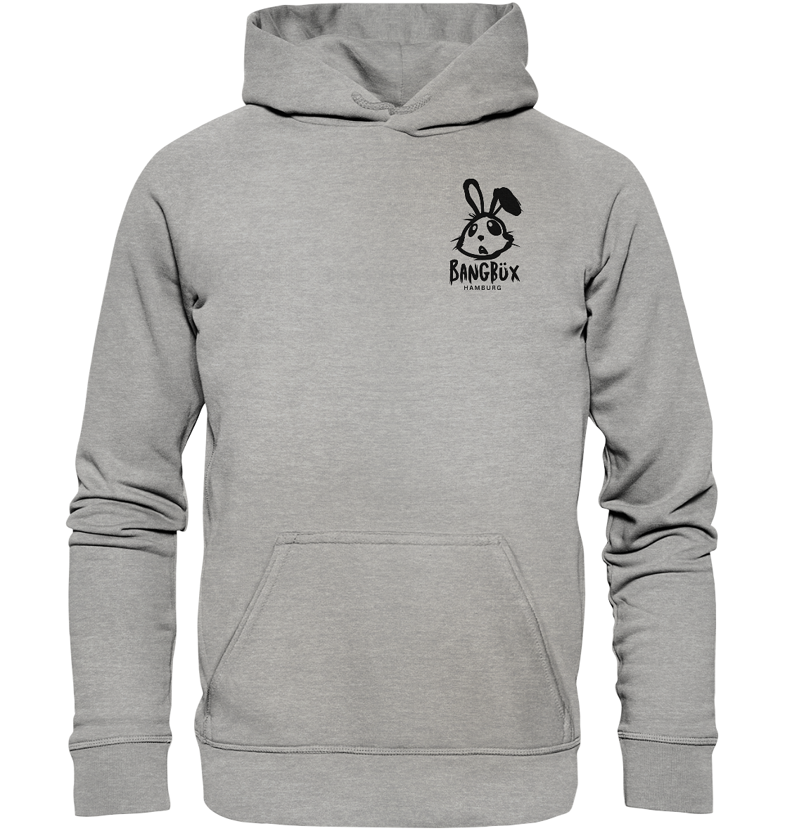 Basic Unisex Hoodie "bunny black" (print)