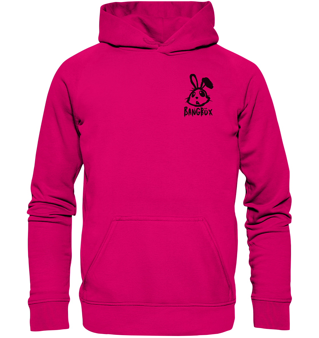 BANGBÜX Streetwear "bunny black" - Basic Unisex Hoodie by BANGBÜX