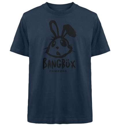 Heavy Oversized Organic Shirt "bunny black" (print) by BANGBÜX