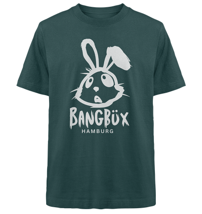 Heavy Oversized Organic Shirt "bunny white" (print)