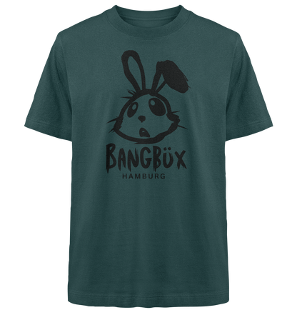 Heavy Oversized Organic Shirt "bunny black" (print) by BANGBÜX