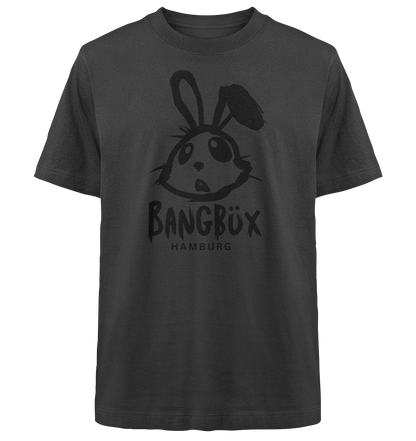 Heavy Oversized Organic Shirt "bunny black" (print) by BANGBÜX