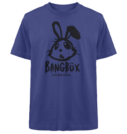 Heavy Oversized Organic Shirt "bunny black" (print) by BANGBÜX