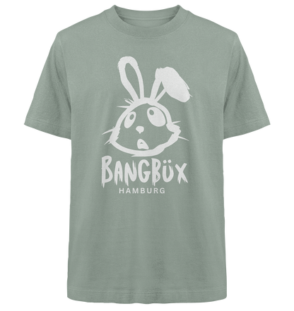 Heavy Oversized Organic Shirt "bunny white" (print)