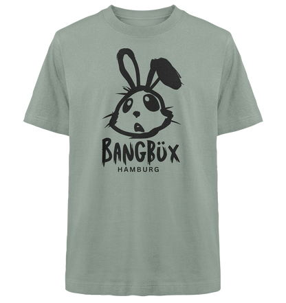 Heavy Oversized Organic Shirt "bunny black" (print) by BANGBÜX