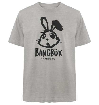 Heavy Oversized Organic Shirt "bunny black" (print) by BANGBÜX