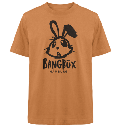 Heavy Oversized Organic Shirt "bunny black" (print) by BANGBÜX