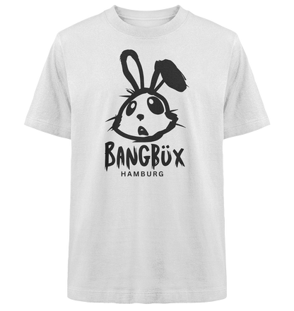 Heavy Oversized Organic Shirt "bunny black" (print) by BANGBÜX