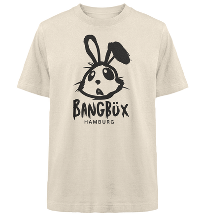 Heavy Oversized Organic Shirt "bunny black" (print) by BANGBÜX