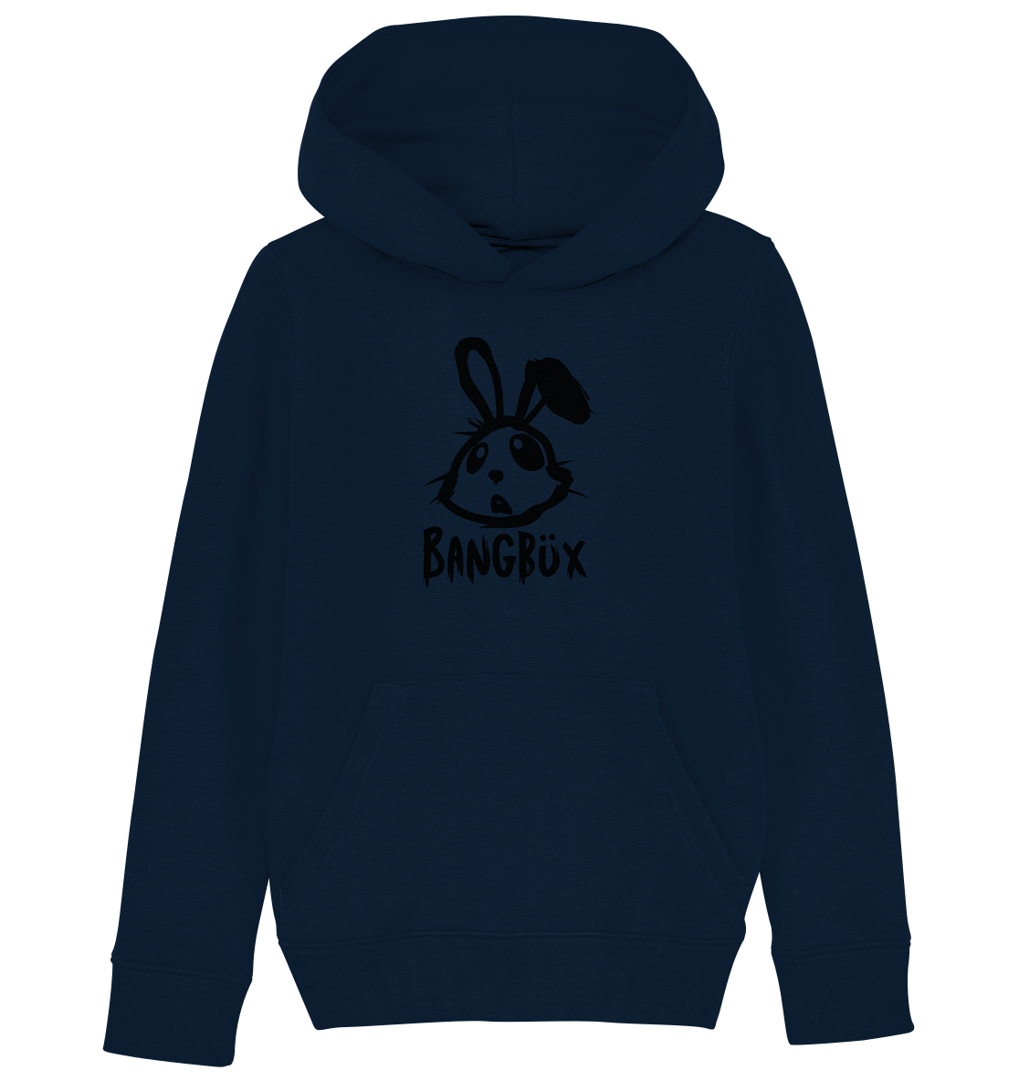 BANGBÜX Streetwear "bunny black" - Kids Organic Hoodie by BANGBÜX