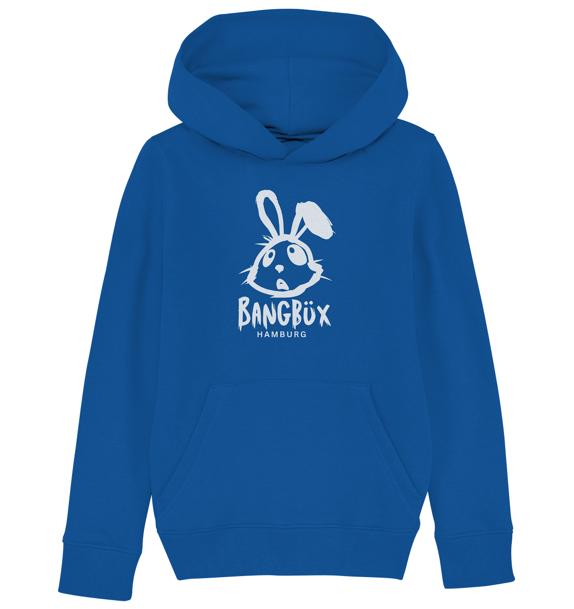 Kids Organic Hoodie "bunny white" (print)