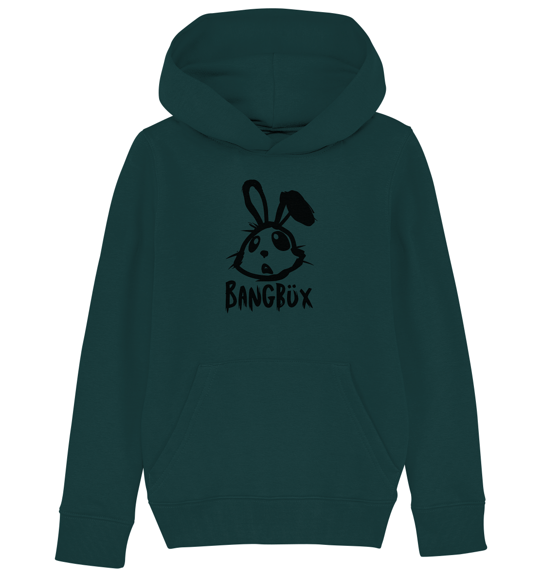 BANGBÜX Streetwear "bunny black" - Kids Organic Hoodie by BANGBÜX