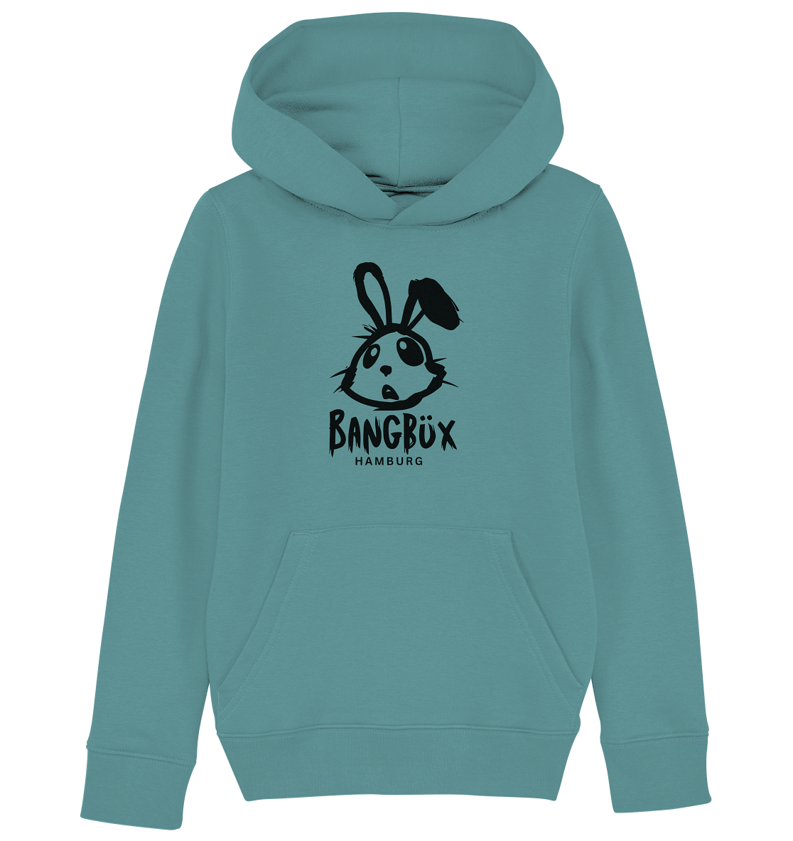 BANGBÜX Streetwear (bunny black) -  Kids Organic Hoodie