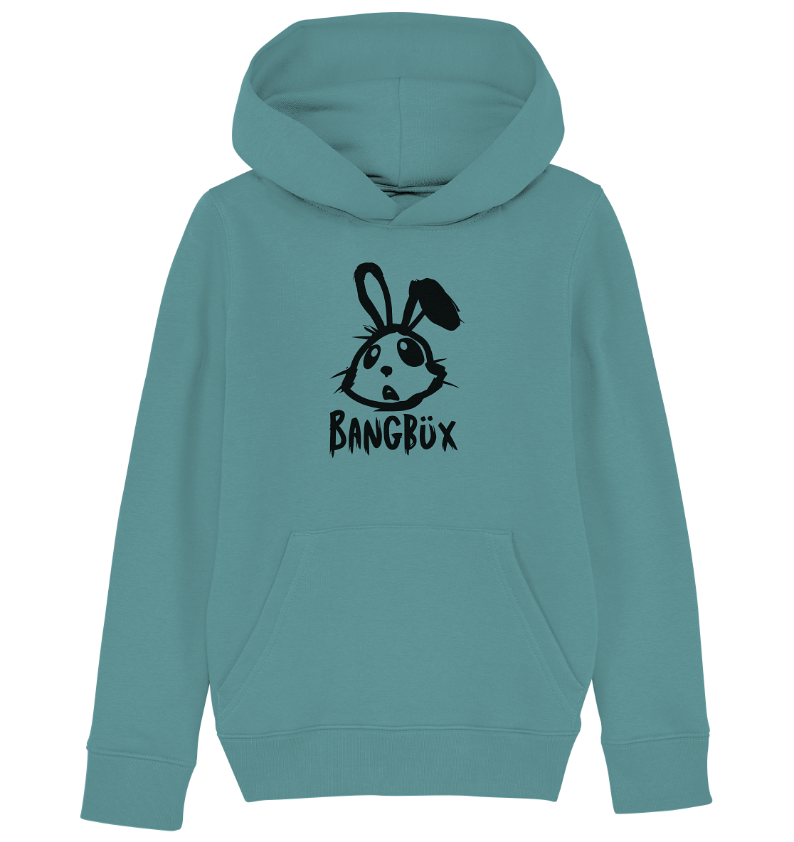 BANGBÜX Streetwear "bunny black" - Kids Organic Hoodie by BANGBÜX
