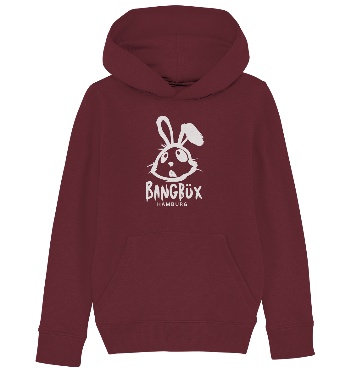 Kids Organic Hoodie "bunny white" (print)