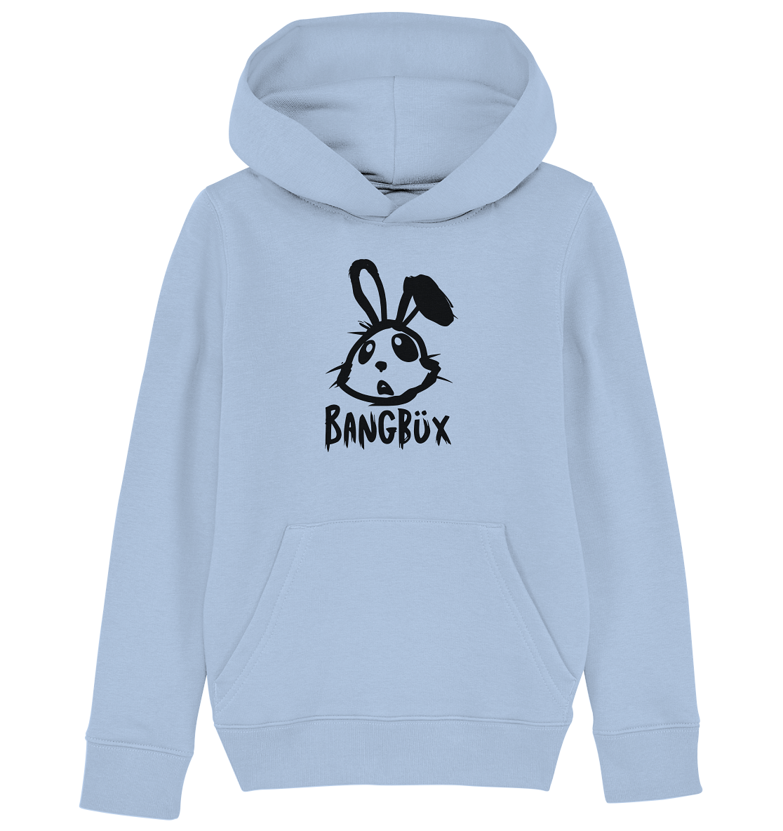 BANGBÜX Streetwear "bunny black" - Kids Organic Hoodie by BANGBÜX