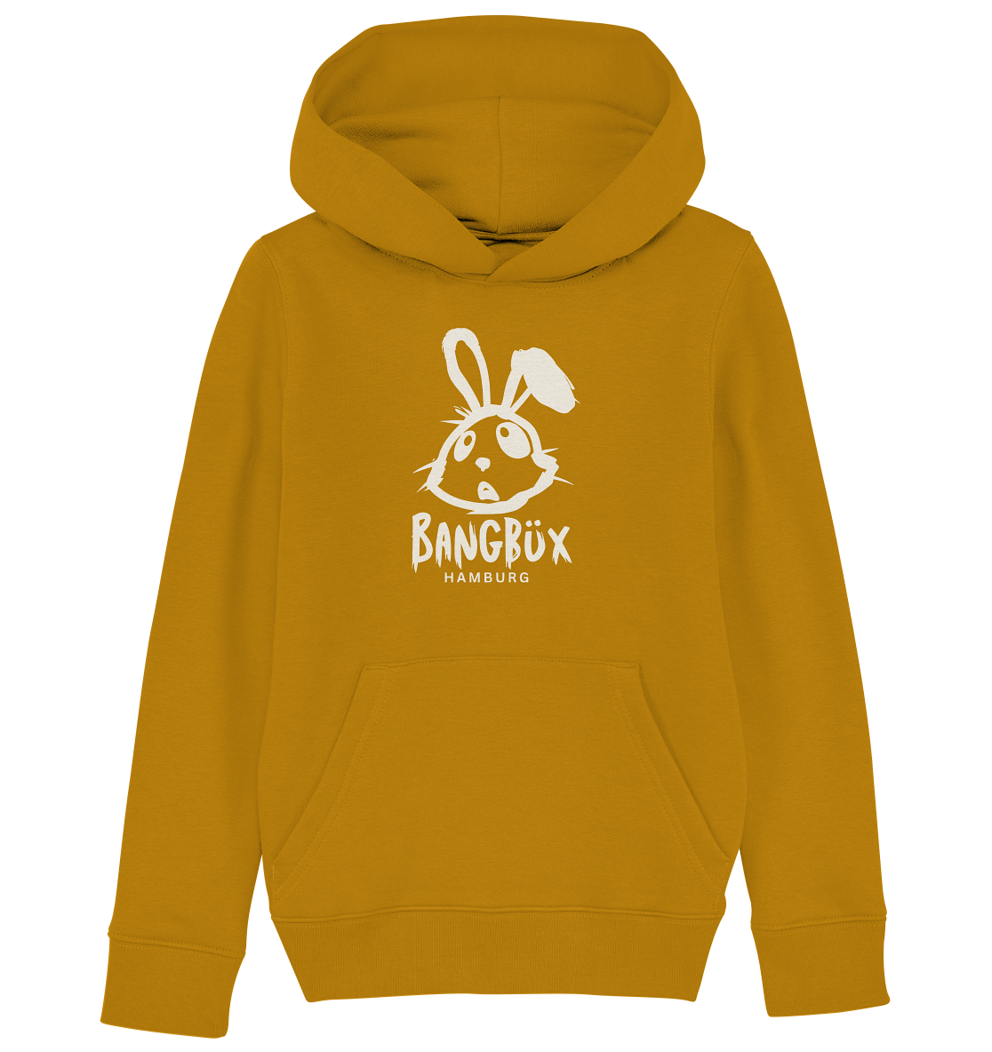 Kids Organic Hoodie "bunny white" (print)