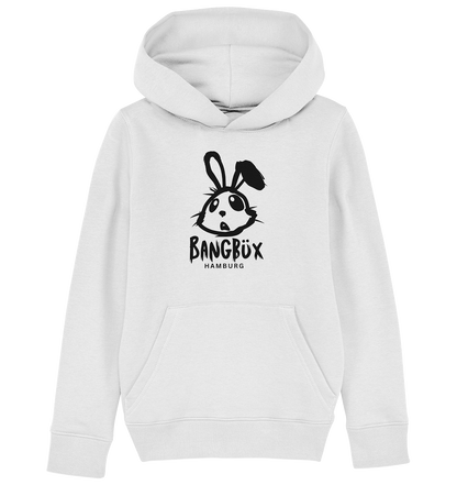 Kids Organic Hoodie "bunny black" (print)
