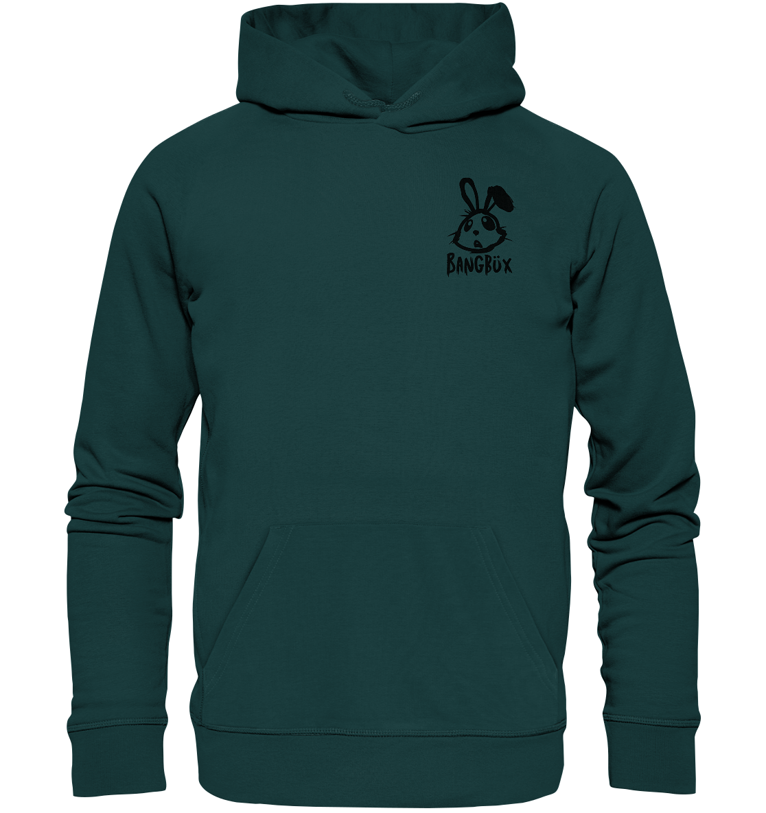 BANGBÜX Streetwear "bunny black" - Organic Hoodie by BANGBÜX