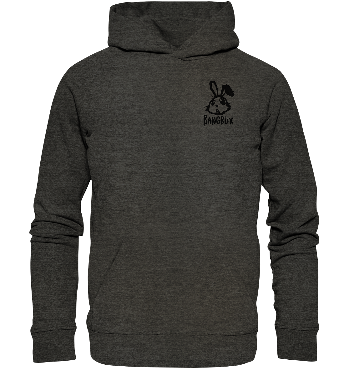 BANGBÜX Streetwear "bunny black" - Organic Hoodie by BANGBÜX
