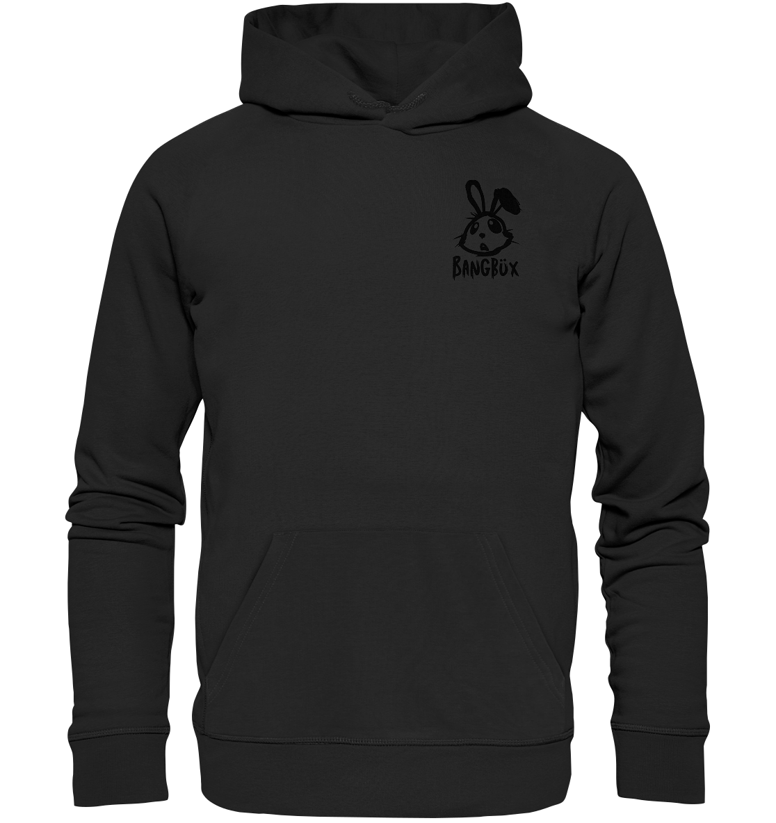 BANGBÜX Streetwear "bunny black" - Organic Hoodie by BANGBÜX